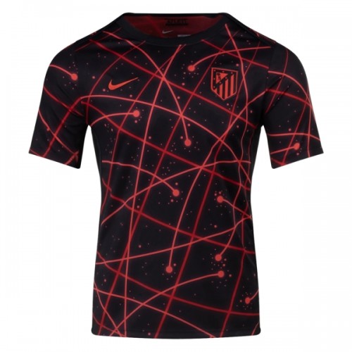 Officiële Voetbalshirt Atlético Madrid Pre-Match 2025-26 Zwarte - Heren Officiële Voetbalshirt Atlético Madrid Pre-Match 2025-26 Zwarte - Heren